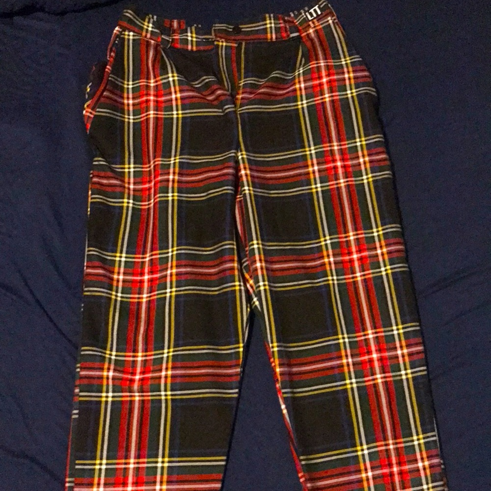 Women’s Black/Plaid Slacks Size 4
